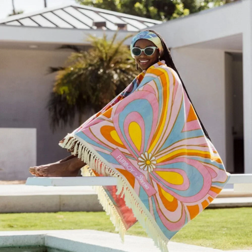 FUNBOY & Malibu Barbie Luxury Dream Oversized Beach Towel: NEW-LIMITED EDITION